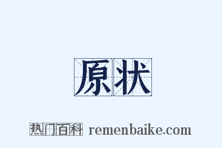 原状是什么意思的图片